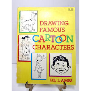 Vtg Drawing Famous Cartoon Characters 1987 Lee J Ames How-To Book Paperback